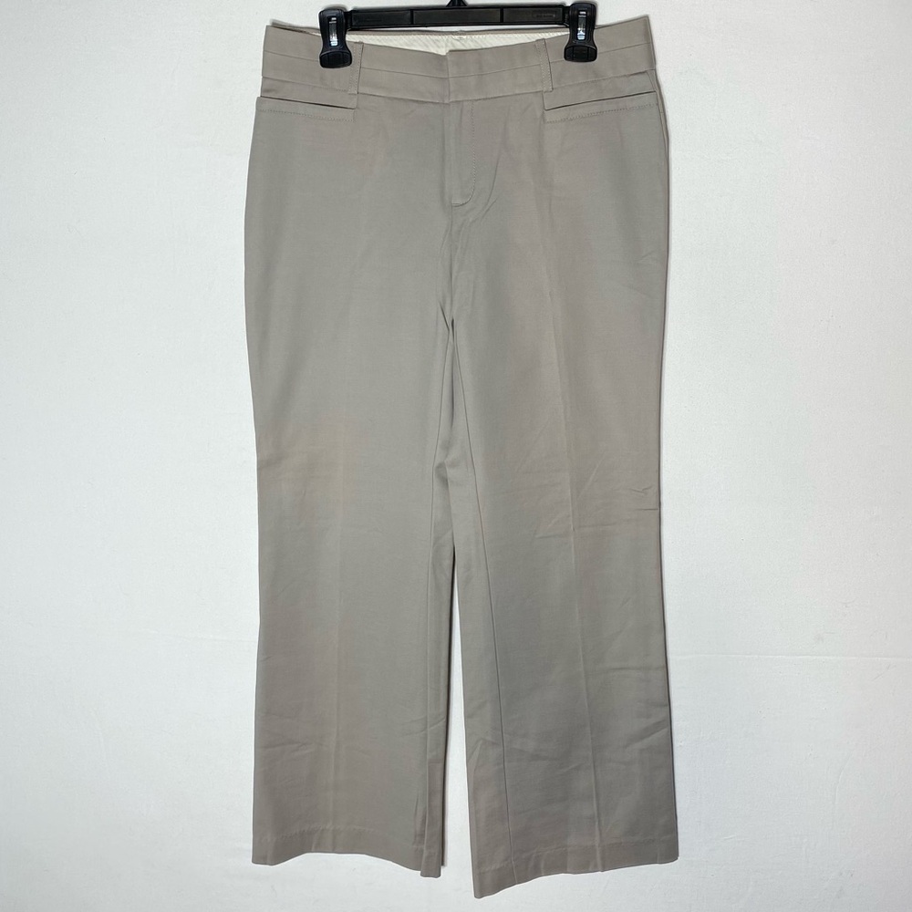 Banana Republic Jackson Fit Wide Leg Beige Dress Pants Career Wear 8